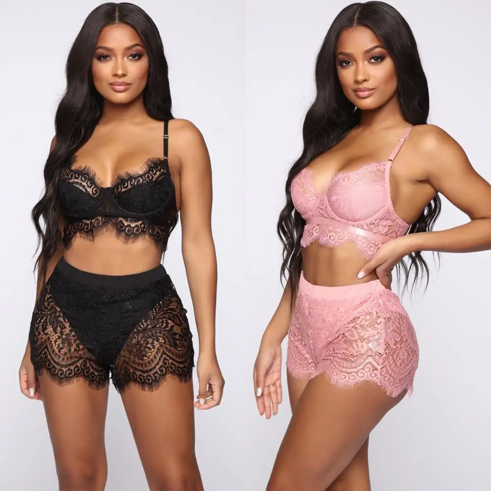 BKLD Mesh Sheer Sexy Two Piece Set Club Outfit Women Spaghetti Strap Crop Top And Shorts Sexy Summer Women Sleepwear Lace Sets autumn postpartum women nursing pajamas sets fashion polka dot lactation shirts pants twinset maternity breastfeeding sleepwear