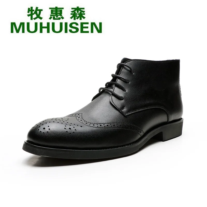 

Martin Boots Man's Leather Boots Sub-Autumn & Winter MEN'S SHOES England Hight-top Leather Shoes Short Boots Bullock Varved Men'