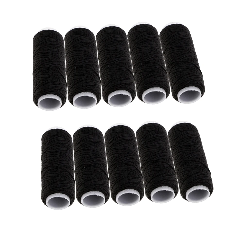10 Spools Jeans Thread Set Polyester Strong Thick Sewing Thread for Denim Leather Quilt Blanket Cushion Curtain Handwork