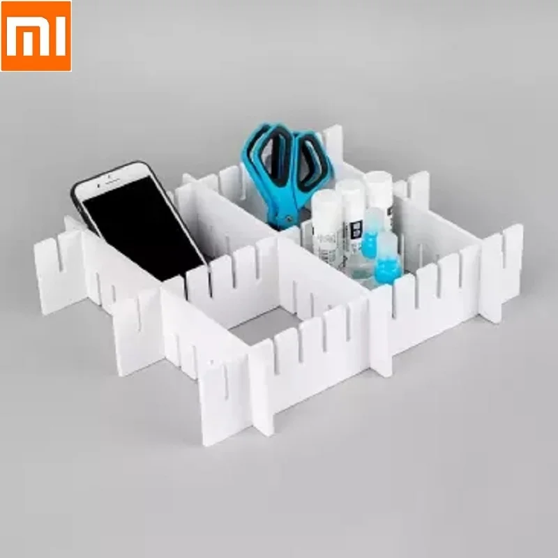

Grid Desktop Drawer Separator Divider Household Necessities Underwear Sock Storage Organizer Divider Splice board PVC Material