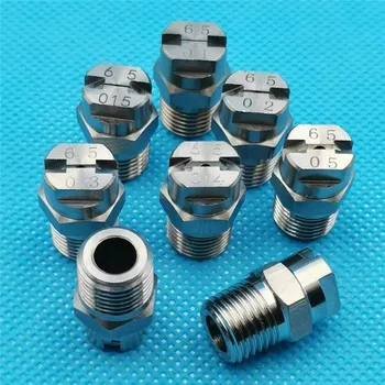 

1/4"65 degree type spray angle HVV fog flat fan jet nozzle,industrial low pressure flat fan spray nozzle,water washing nozzle