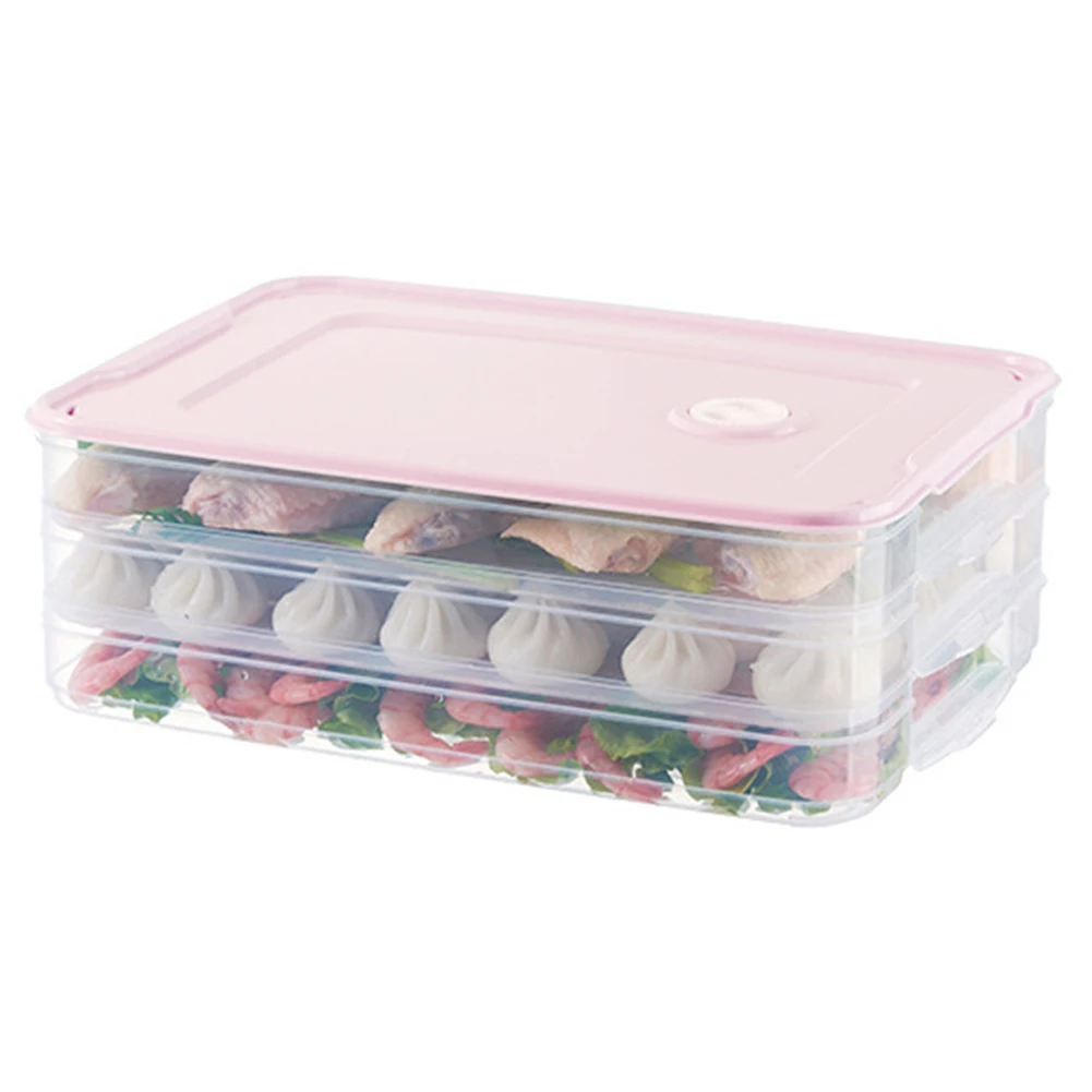 Сейф для микроволновой печи, коробка для хранения, многослойная, свежая, без сетки, PP, холодильник, замороженные пельмени, контейнер для хранения еды