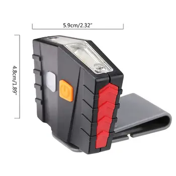 

COB COB LED Head Lamp Motion Sensor Clip-On Cap Light Lithium Battery-Operated USB Rechargeable Night Illumination Tool For