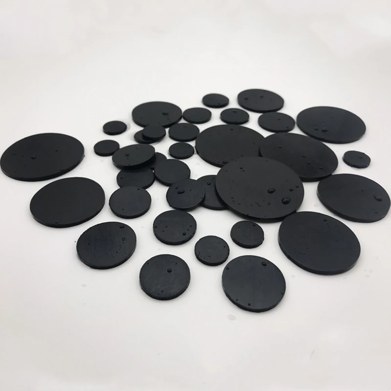 

10 Pieces Solid Rubber Gaskets Cushion Washer Damping Noise Reduction Wearable Insulation Spacer Black