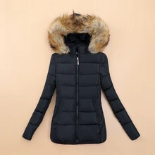 Зимняя женская куртка больших размеров 5XL, новинка, зимнее пальто, женские парки, теплый съемный меховой воротник, съемная шапка, приталенная верхняя одежда