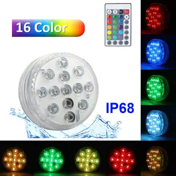 

IP68 Battery Operated Submersible LED Lights Waterproof Night Lamp LED Underwater Light for Fish Tank Vase Wedding Party D30