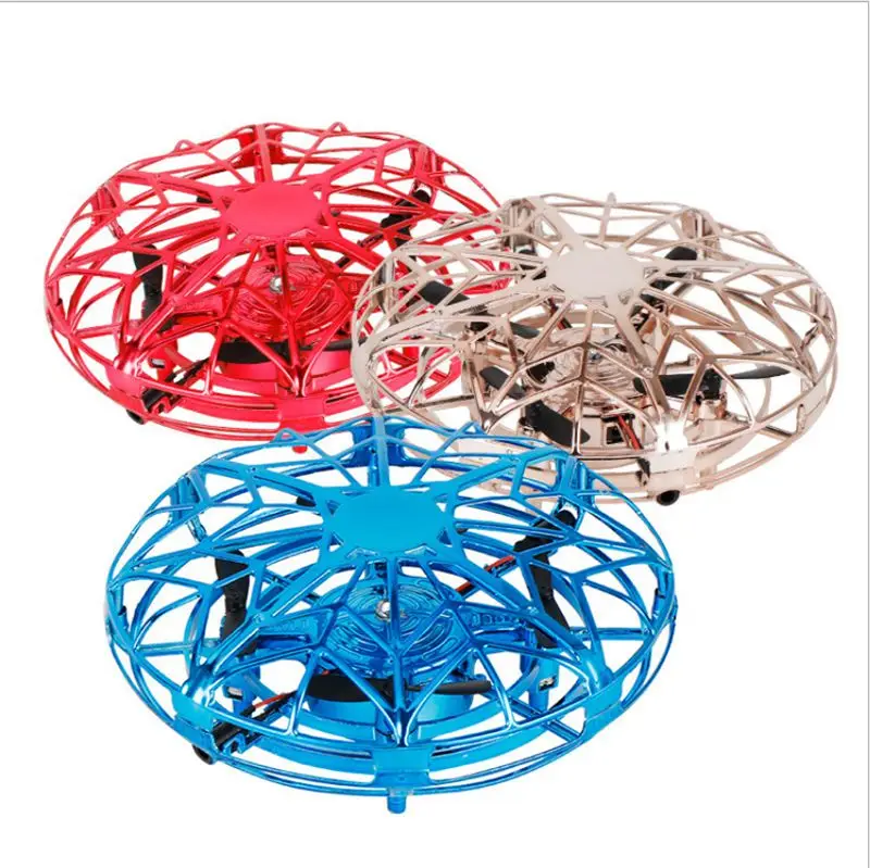 

Flight Gyro Induction Toy Glowing Drone UFO Anti-collision Fly Toy Parent-child Interaction Flying Spinner Toy Best Gift