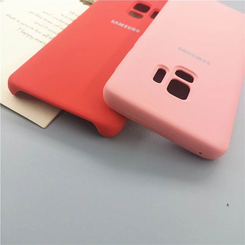 Samsung Galaxy S9 Plus Silky Soft-touch Liquid Silicone Shell Cover Original Case for Galaxy S9 S9+ S9 Plus With Retail Box kawaii samsung phone cases