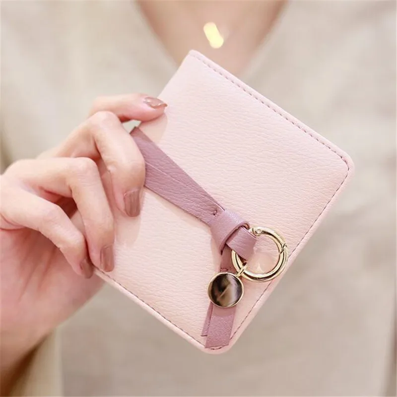 

Leather Small Women Wallet Luxury Brand Famous Mini Womens Wallets And Purses Clutch Short Female Coin Purse Credit Card Holder