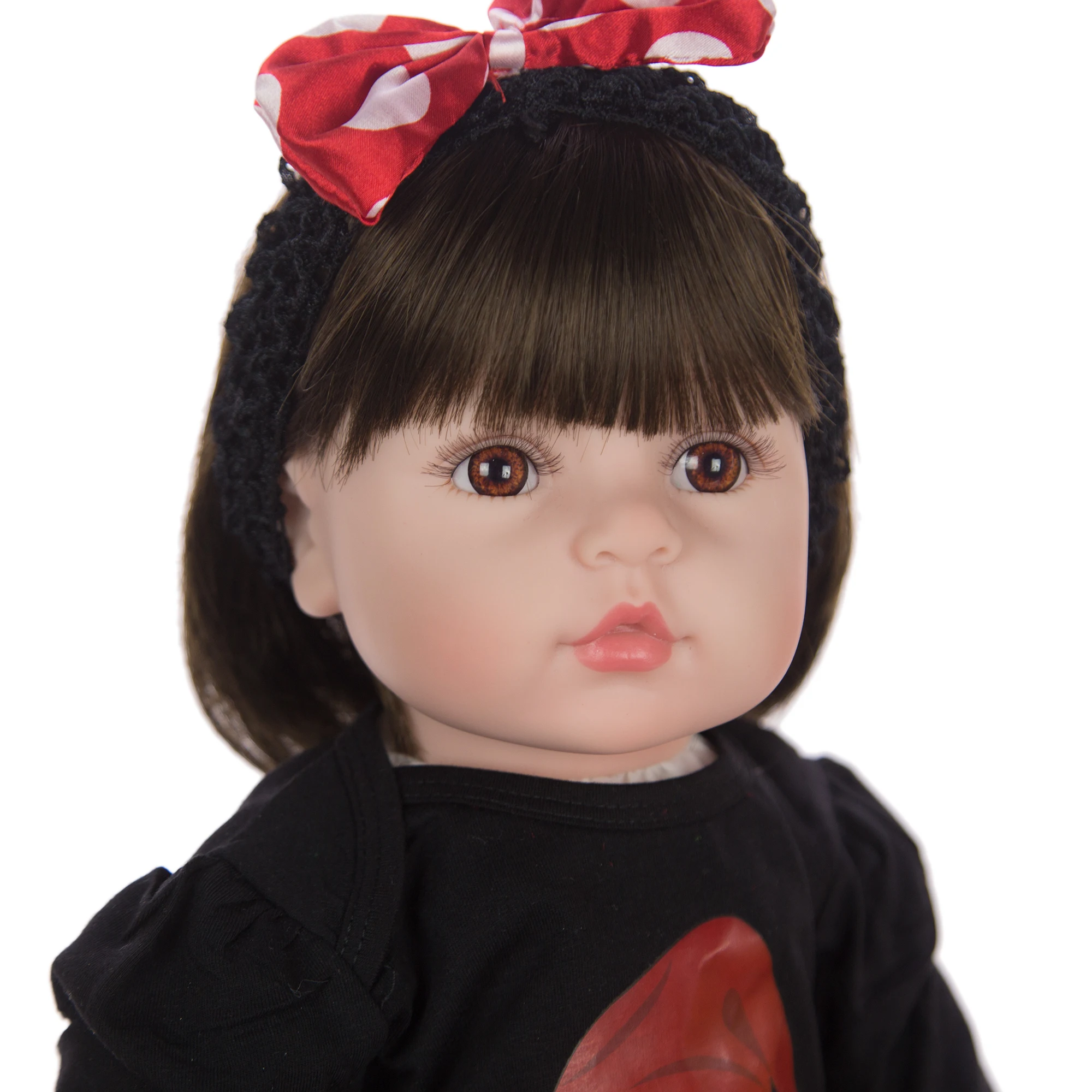 KEIUMI рождественский стиль реалистичный силиконовый Reborn Menina Boenca 24 дюймов принцесса Reborn Baby Doll для детского дня подарок