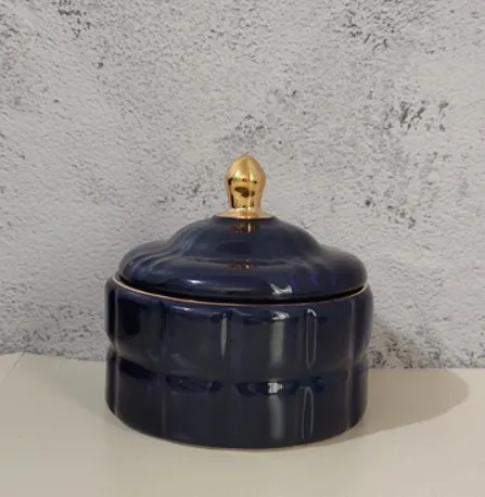 1 Скандинавский подсвечник с крышкой ручной работы банка Diy дома соль банка для сахара стол украшения дома банки для хранения fornazettti - Цвет: 1