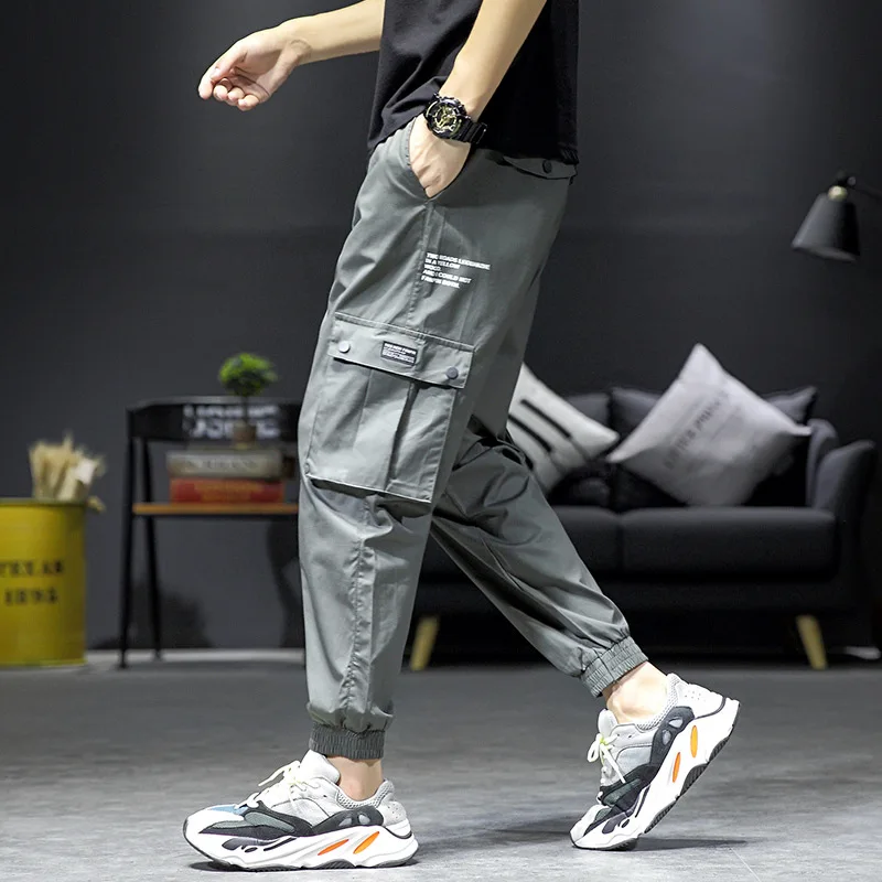 

2020 Spring Main Push Large Size Japanese-style Interior Printed Elasticity Casual Pants M-5x Hk103-p