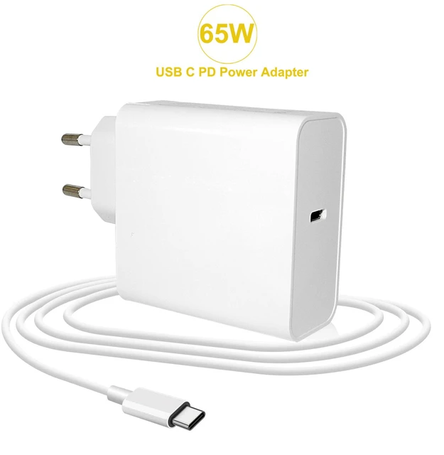 Cargador Portátil con Adaptador de Corriente USB-C / Type-C de 65 W pa