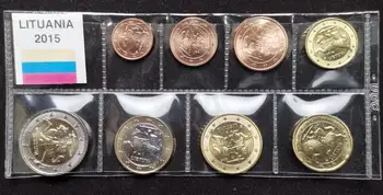 

Starting year Lithuania coin 8pieces/ Set UNC 2015 year original Coin
