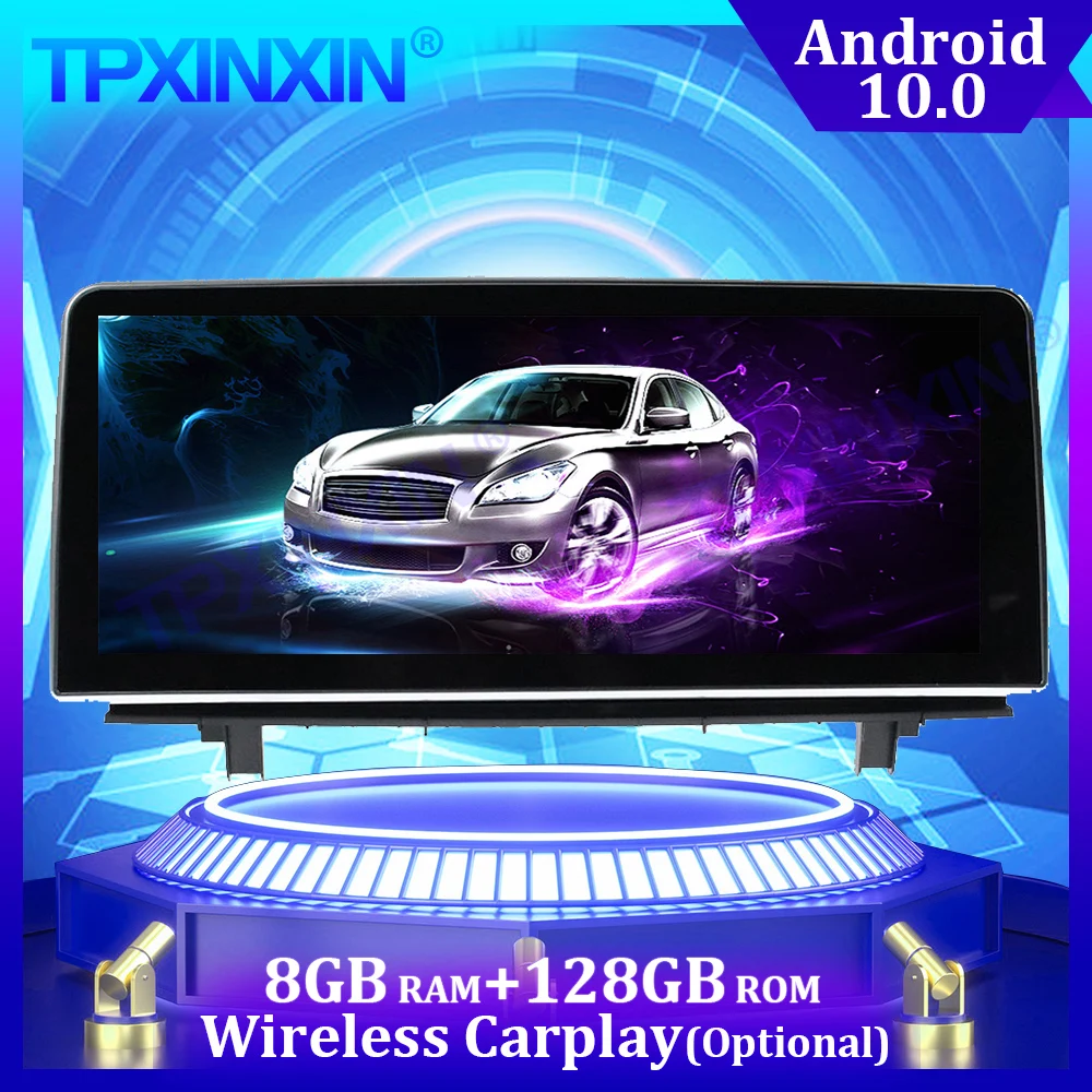 

8G+128G For BMW X2 2017-2021 Android 10.0 Carplay IPS Multimedia Player Stereo Tape Recorder GPS Navi Auto Radio Head unit DSP