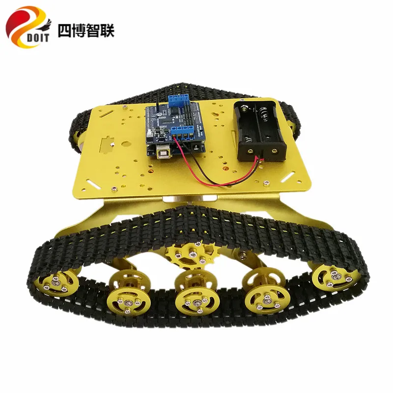 SZDOIT Wi-Fi/ручка управления металлический RC робот танк шасси комплект espduклассический контроль с TS300 гусеничный Автомобиль DIY для Android