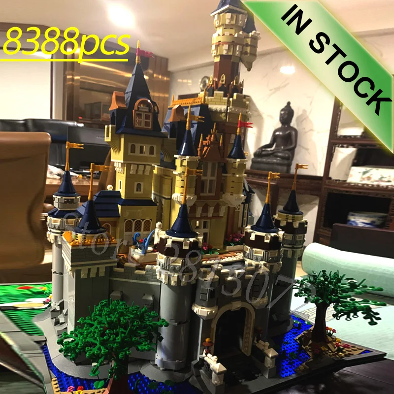 

16008 Paradise Princess Dream Castle Creator Series 8388PCS UCS Set Building Blocks Bricks 71040 Kids Christmas Toys