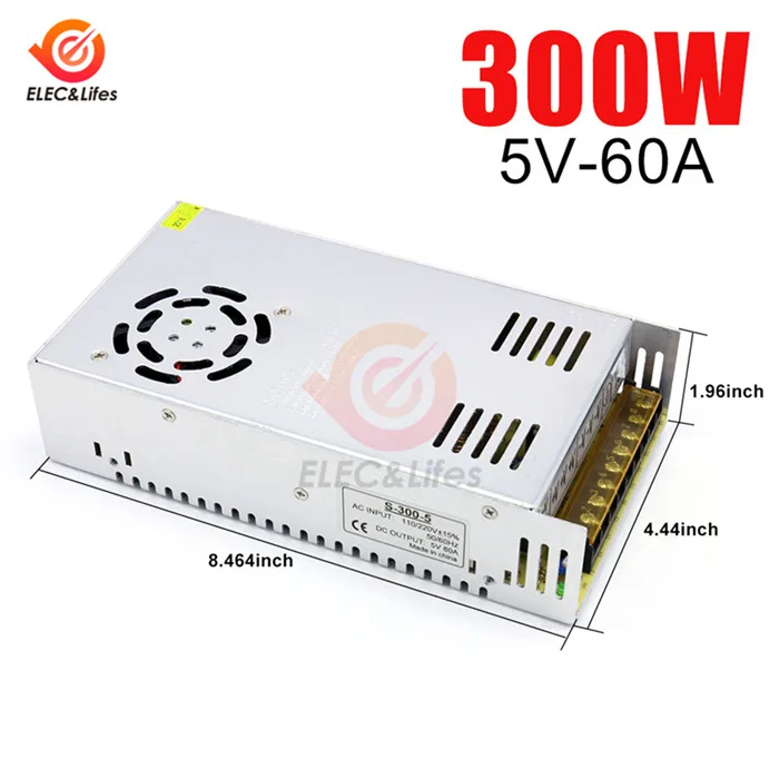 DC 5V 300W 350W 400W импульсный источник питания transformer трансформатор питания 110V 220V AC