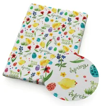 Давид аксессуары 20*34 см Пасхальная серия хлопок ткань Швейные стеганые ткани DIY мешок домашний текстиль рукоделие материал, c9374