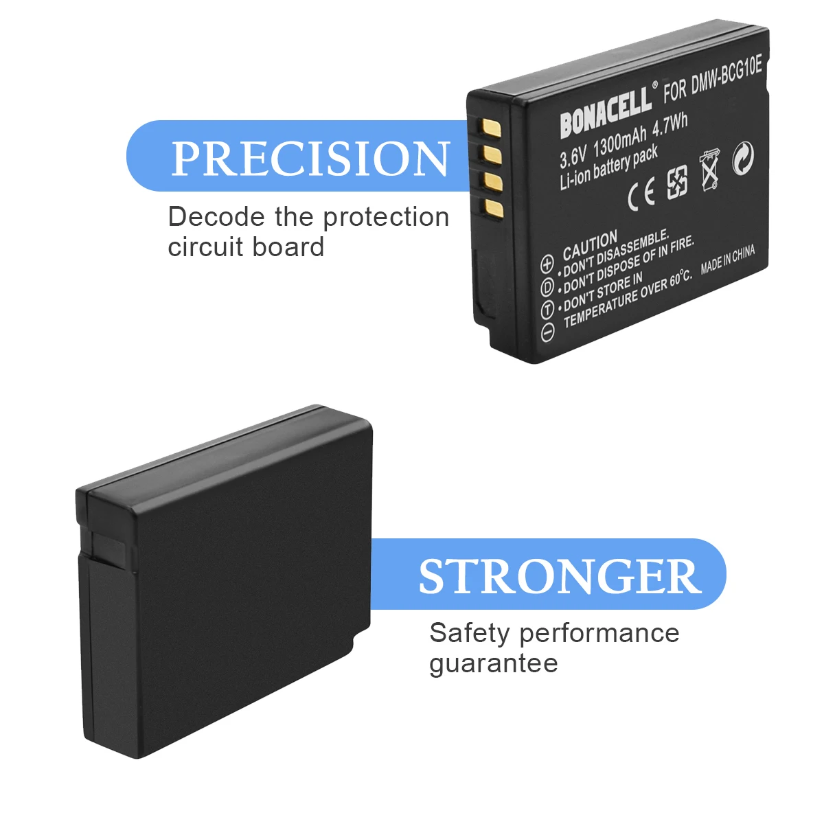 Перезаряжаемая батарея Bonacell 1.3Ah BCG10E для телефона|Цифровые аккумуляторы| |