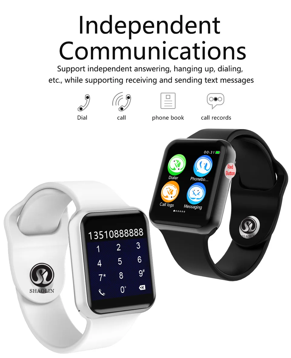 Смарт-часы серии 4 42 мм чехол Bluetooth Смарт-часы для IOS телефона и телефона Android Поддержка SMS Facebook Whatsapp Синхронизация