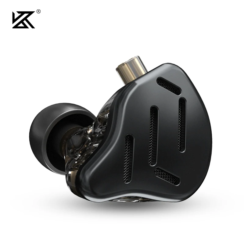 KZ ZAX-auriculares con tecnología híbrida, audífonos deportivos con cancelación de ruido, Monitor de graves HIFI, 7BA + 1DD, 16 unidades