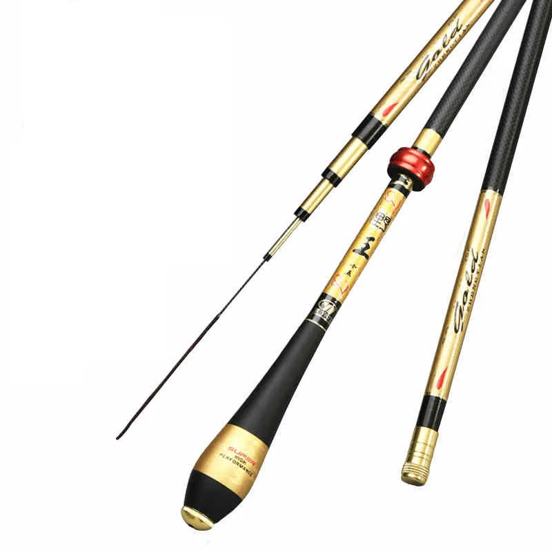 Высококачественная телескопическая удочка из углеродного волокна для ловли карпа, 2,7 м-6,3 м, ультра светильник для путешествий, Olta для ловли карпа