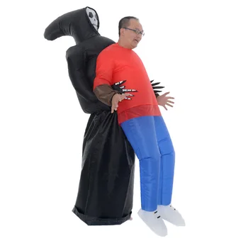 

Ghost Holding Man Inflatable Costume Women Men Carnival Party Halloween Cosplay Funny Dress Up Clothes Outfit
