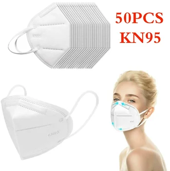 

50Pcs Face Cover disposable Mouth 3-layer Protection Eyeshade