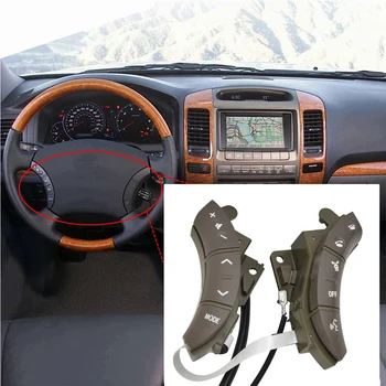 

New gray Color A Pair OEM 75B037 84247-58010 For Toyota Highlander Land Cruiser Steering Wheel Controls Switch
