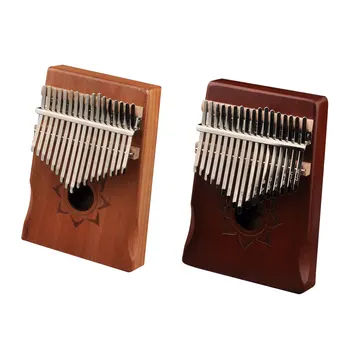 Kalimba-Piano de pulgar de 17 teclas, instrumento Musical para principiantes, Kalimba africano con accesorio, máquina de teclado de 17 teclas