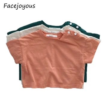 

Girls T-shirt 2020 Summer New Baby Short Sleeve T Shirt Children Clothing Round Neck Tee Cotton Breathable Kids Tshirt