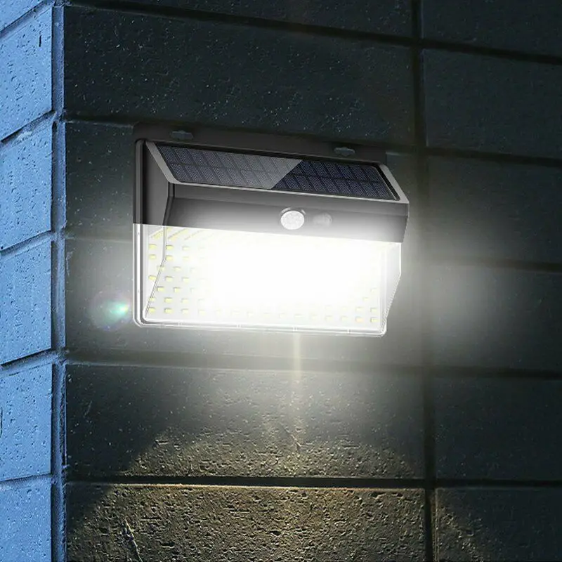 206 светодиодный светильник на солнечной батарее с датчиком движения, настенный светильник для сада, наружный светильник