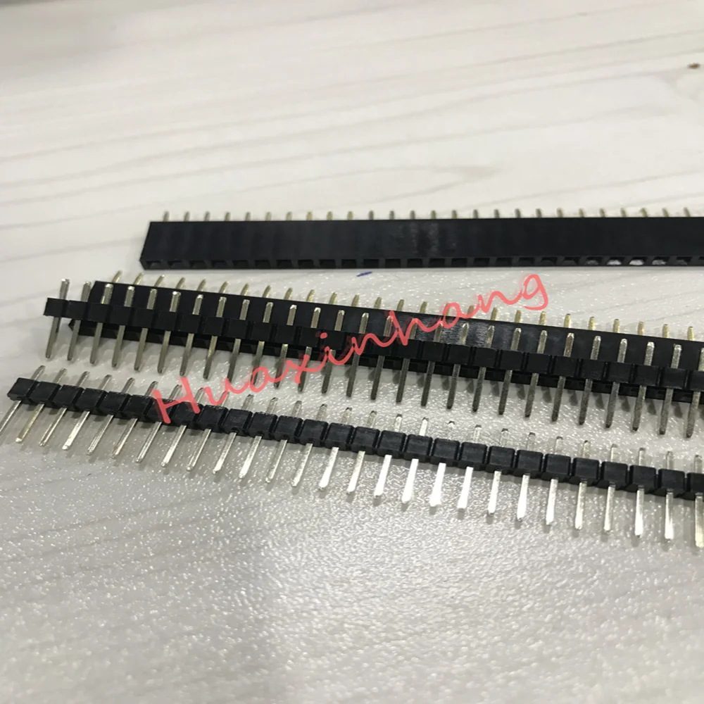 20 шт. 2 54 мм разъем мужской женский набор 40 Pin 1x40 Однорядный поломки PCB планка с