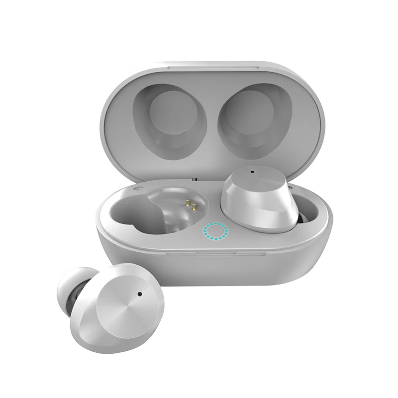 Белый LEORY TWS-9, настоящие Беспроводные bluetooth 5,0 наушники, джинсовые игровые HIFI бинауральные звонки, водонепроницаемые спортивные наушники с сенсорным управлением - Цвет: Белый