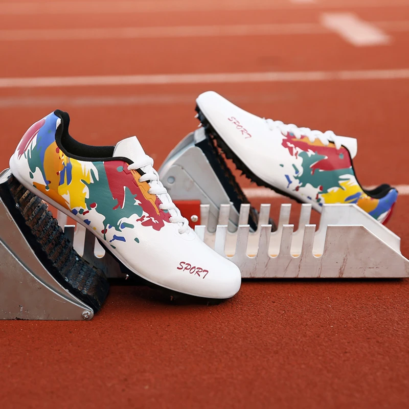 Zapatillas deportivas con para hombre, zapatos pinchos, botas de atletismo para correr, atletismo| - AliExpress