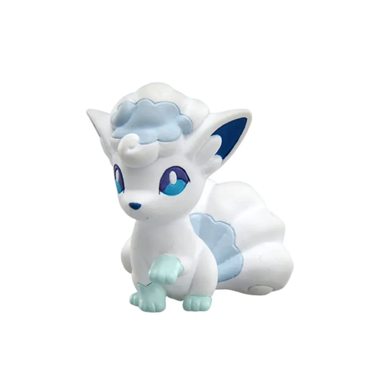 Takara Tomy Покемон Аниме Pika Vulpix Бульбазавр, чармандер Squirtle Rockruff Cubone Eevee Froakie Фигурки игрушки детские подарки - Цвет: Белый