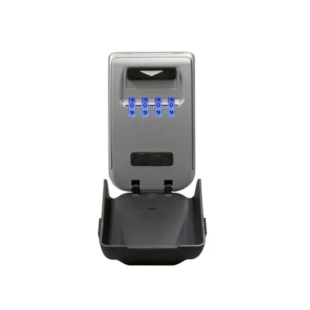 

Key Safe Outdoor Cat Eye Wall-mounted Key Metal Storage Box Luminous Password Wheel Lock Home Office Security Storage Box