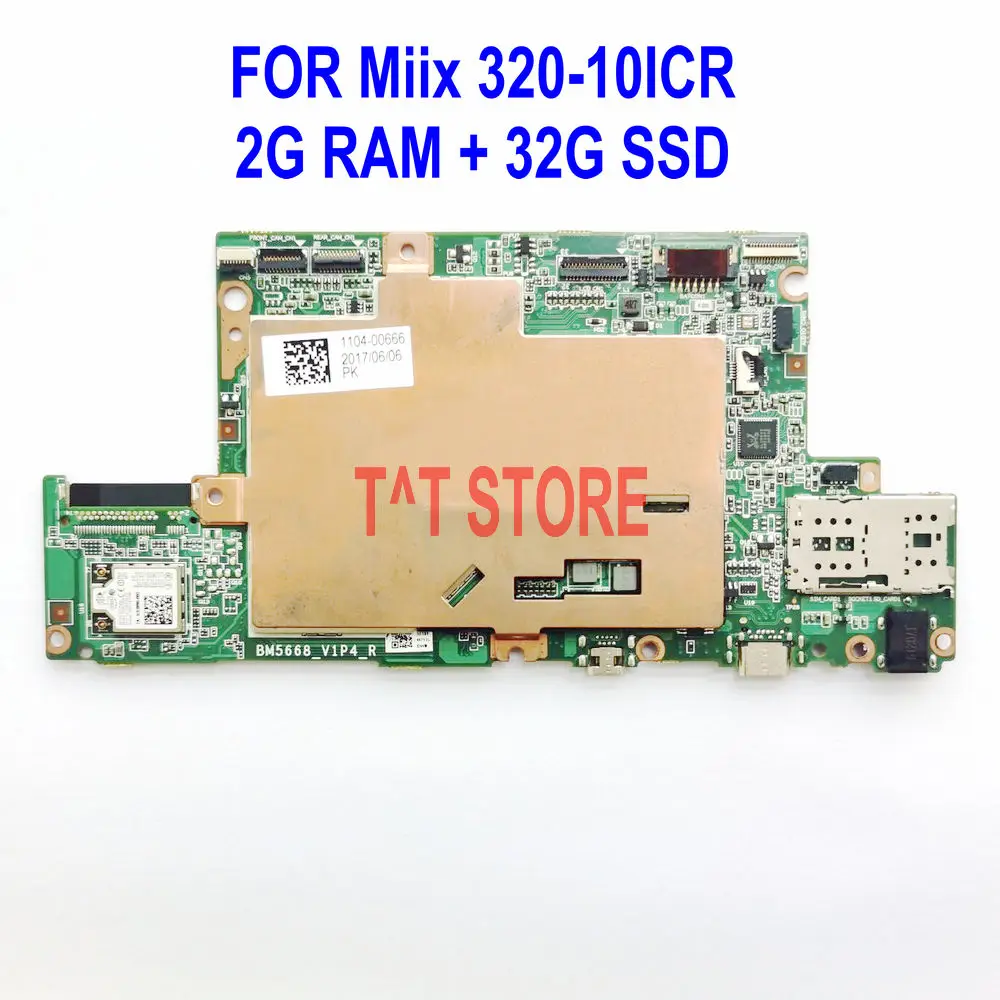 Оригинальная материнская плата для планшета LENOVO Miix 320-10ICR MIIX320 с 2 Гб ОЗУ + 32 ГБ SSD