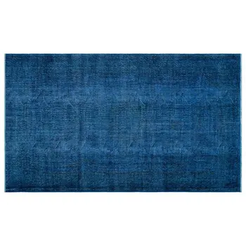 

Handmade Blue Vintage Overdyed Turkish Area Rug 165x284 Cm-5'5''X9'4''