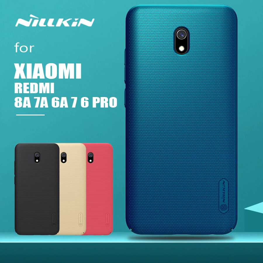 for Xiaomi Redmi 8A 7A 7 6A 6 Pro Case Nillkin Frosted Shield Hard PC Back Cover for Xiaomi Redmi 8A 7A 6A 5A 7 6 Pro Phone Case best flip cover for xiaomi