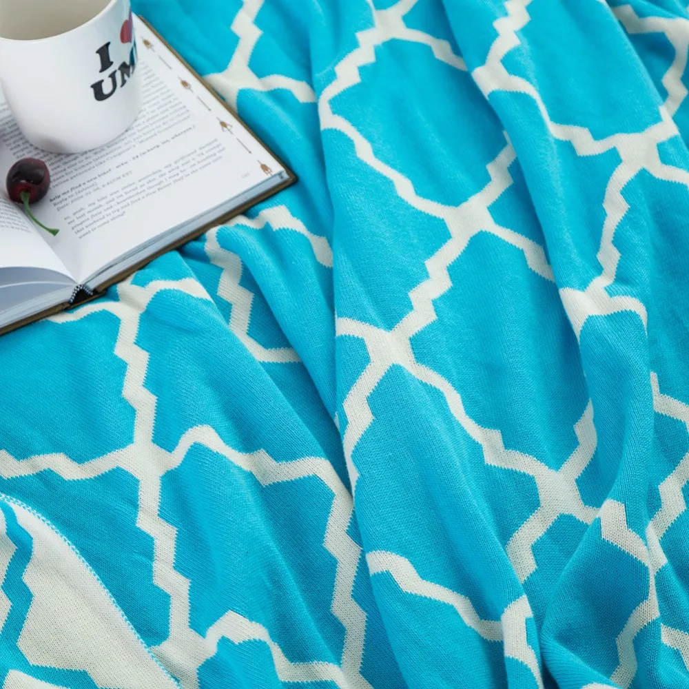 Скандинавское одеяло, супер мягкий хлопок, покрывало для дивана, одеяло, подходит для весны и осени CK25