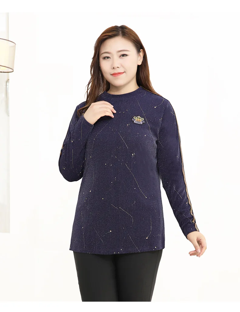 TUHAO, хорошее качество, большие размеры 10XL 8XL 6XL 4XL, Женская Офисная рубашка с длинными рукавами, Элегантные повседневные топы для мам среднего возраста WM04