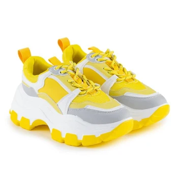 

Sneakers for women Poroco, yellow, size 39