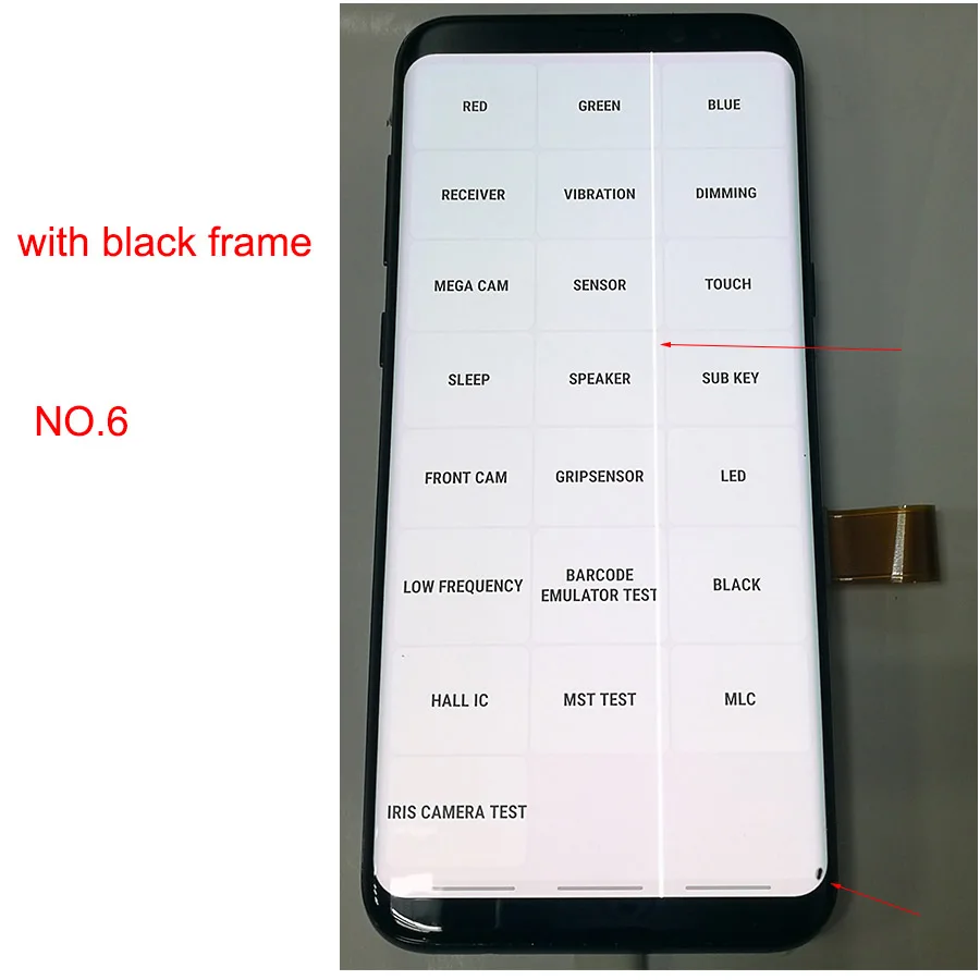 JPFix Super AMOLED Display For Samsung Galaxy S8 Plus G955FD LCD Touch Screen Assembly With Dot And Shadow