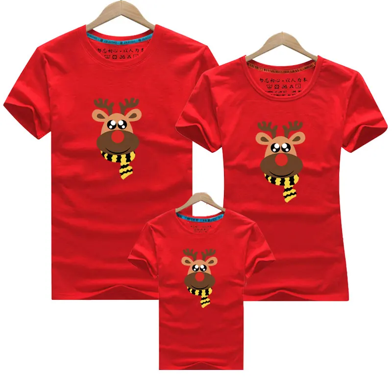 2020 Summer Mother and Daughter Clothes Family Matching Outfits Christmas Mommy Me Look T-shirt Father Mom Son Baby Clothing | Мать и