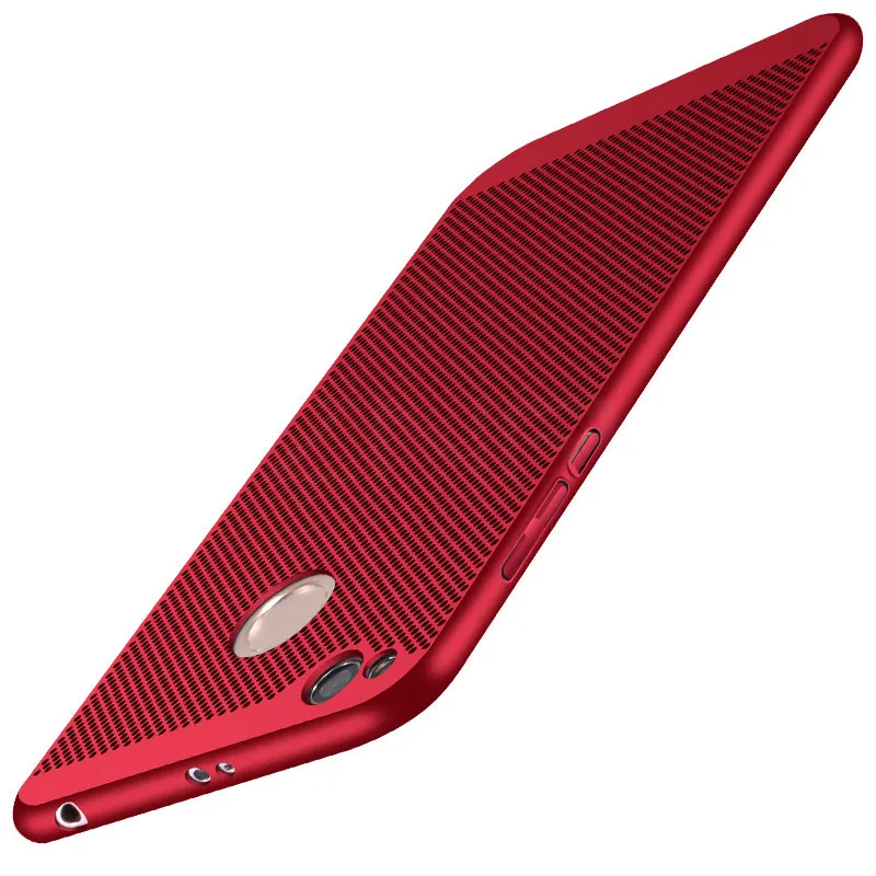 Red Ультратонкий сетчатый теплорассеивающий чехол для Xiaomi Redmi 4X5 Plus Note 5 Pro 6 Pro Чехол для Redmi 6A 6 Pro S2 чехол для телефона s - Цвет: Red