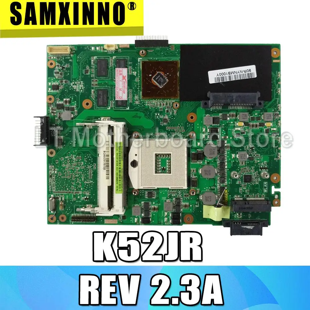 K52JR REV 2.3A материнская плата HD6370 512M для For Asus A52J X52J K52JC ноутбука Материнская Тест 100%