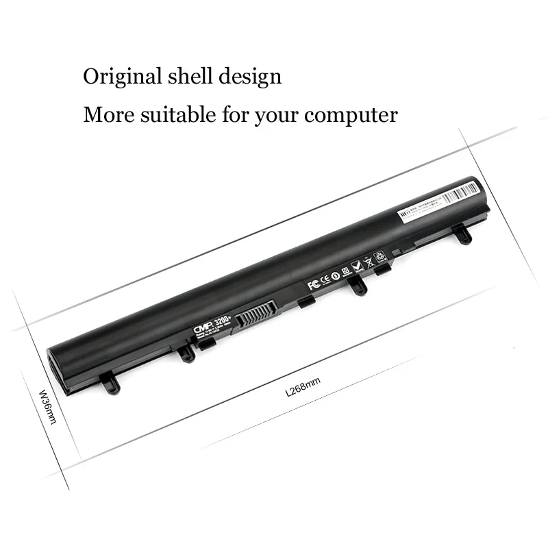 1 шт. аккумулятор для ноутбука Внутренний для acer V5-471G MS2360 AL12A32 V5-531G V5-431G