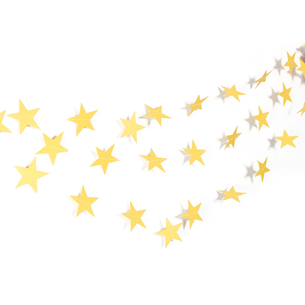 Звездные гирлянды флаг свадебный плакат аксессуары Висячие фестивальные обои для душа ребенка вечерние украшения ручной работы Домашний